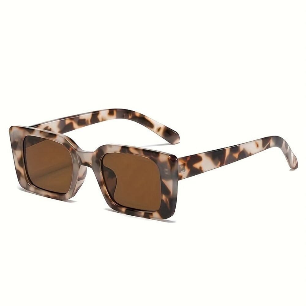 NEW NORDSTROM Cream Tan Brown $98 Tortoiseshell Plastic Sunglasses Sunnies Y2K